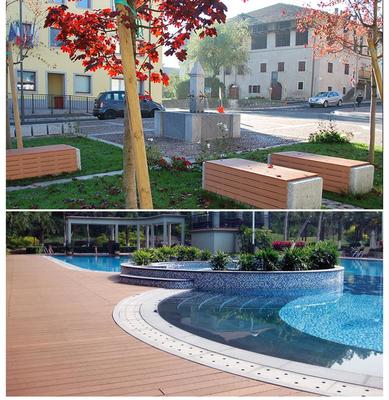 木塑地板在景观工程中的应用——以叶木阁140*25户外塑木地板为例